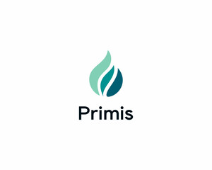 Abstract water drop freshness logo. Creative OK thumbs up approval  sign. Roasted coffee fire logotype.