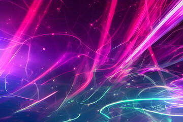 abstract futuristic background with pink blue glowing neon moving high speed wave lines and bokeh lights. Data transfer concept Fantastic wallpaper vector 3d, rendering, gradient, photorealistic
