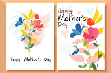 Happy Mother's Day wishing greeting cards, poster, background.