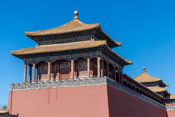 Beijing, China - 03/05/2024: Forbidden City, a palace complex