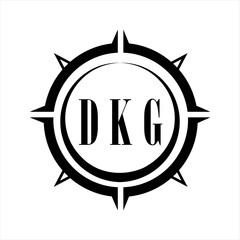 DKG letter design. DKG letter technology logo design on white background. DKG Monogram logo design for entrepreneur and business