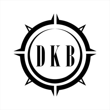 DKB letter design. DKB letter technology logo design on white background. DKB Monogram logo design for entrepreneur and business