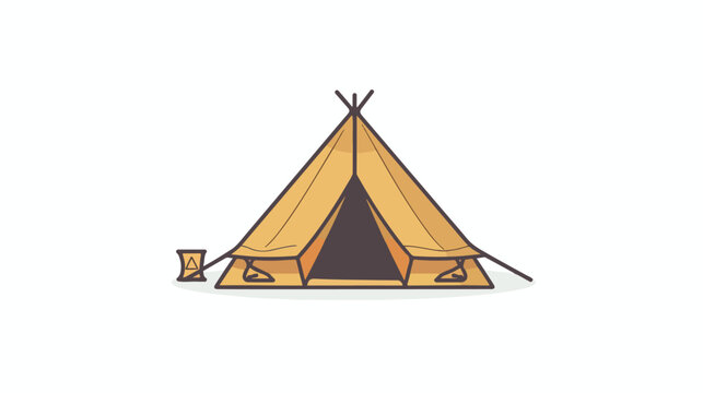 Tent icon. Element of popular army icon. Premium quality