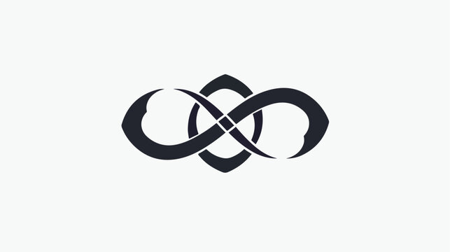 Unique gamma symbol logo design isolated on white background