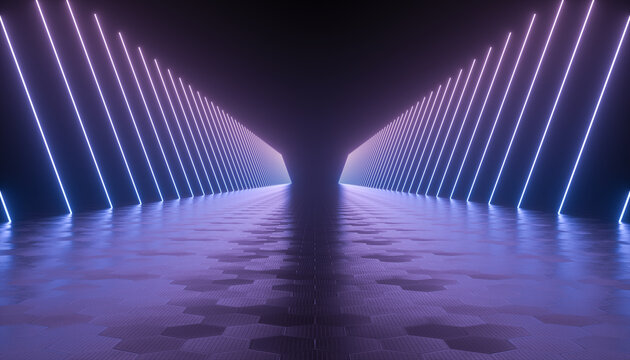 Abstract neon light background