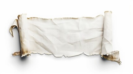 rectangular piece of cloth, weathered by time, exhibiting a unique charm - obrazy, fototapety, plakaty