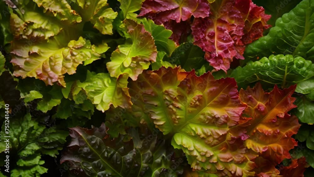 Aufkleber an ortment of leafy greens tightly packed together creating a colorful and nutritious medley. each l