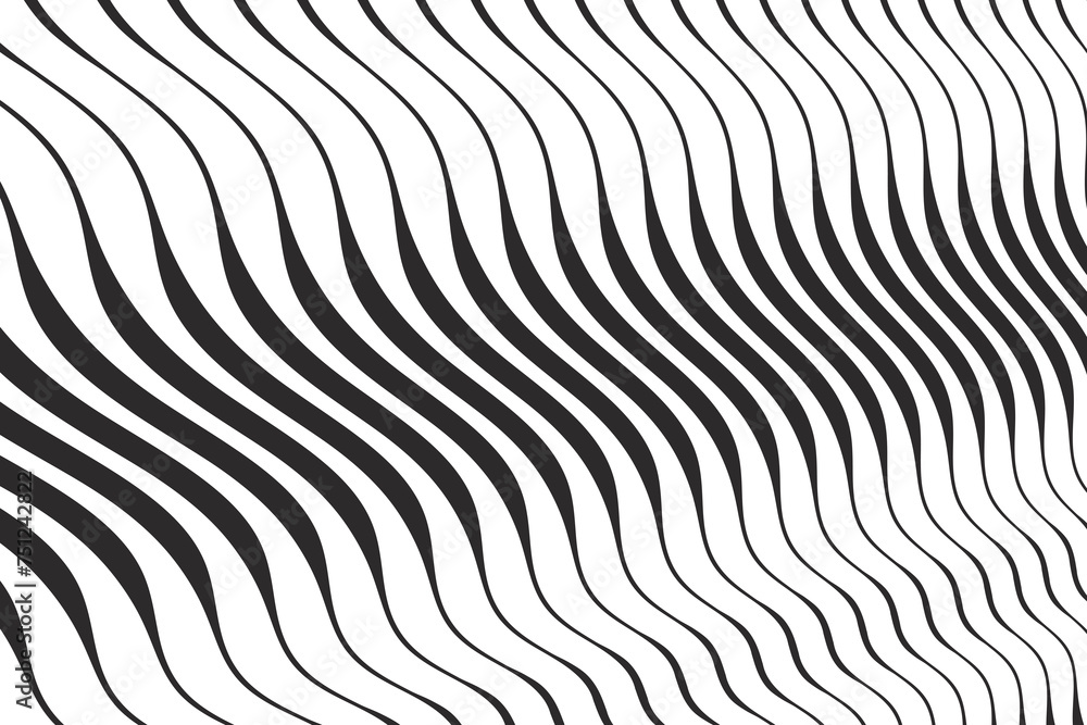 Poster abstract background with waves and curve lines.