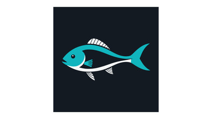 Naklejka premium illustration of an fish