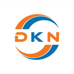 DKN letter design. DKN letter technology logo design on white background. DKN Monogram logo design for entrepreneur and business