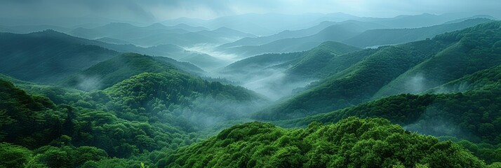 Panorama Green Hills Retezat Mountains, HD, Background Wallpaper, Desktop Wallpaper