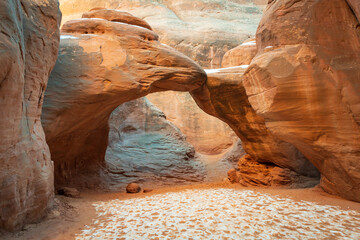 Sandune Arch at Arches National Park, in eastern Utah