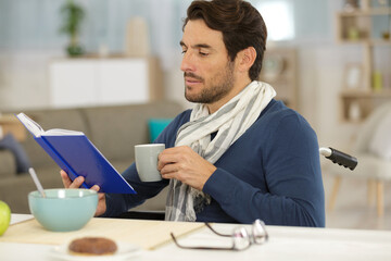 thoughtful man sitting at the table
