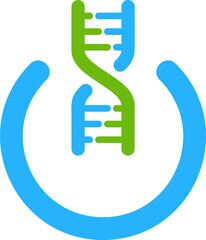 power dna vector template logo design