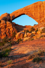 North and South Window at Arches National Park, in eastern Utah