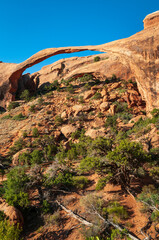 Landscape Arch at Arches National Park, in eastern Utah