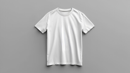 Mockup. White blank short sleeve t-shirt mock up. generative ai