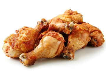 Delicious Fried Chicken Isolated on Transparent Background