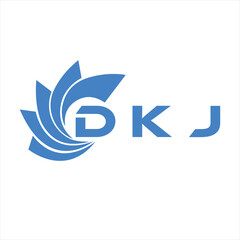 DKJ letter design. DKJ letter technology logo design on white background. DKJ Monogram logo design for entrepreneur and business
