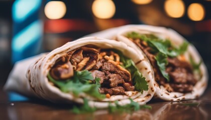 view of aesthetic some delicious Shawarma image background