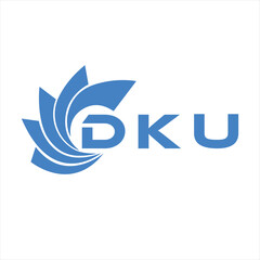 Fototapeta premium DKU letter design. DKU letter technology logo design on white background. DKU Monogram logo design for entrepreneur and business