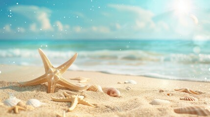 summer beach concept for background