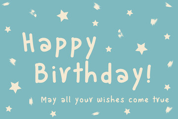 Happy birthday greeting card template