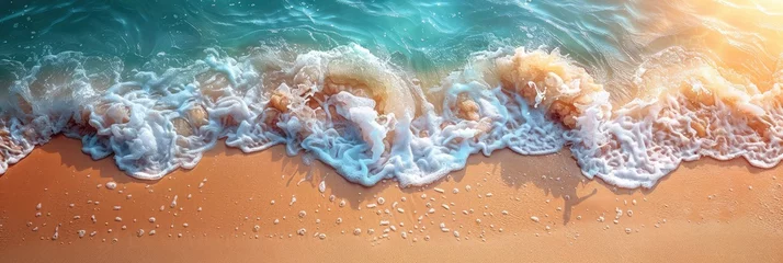 Foto op Aluminium Sand On Beach Background Top View, HD, Background Wallpaper, Desktop Wallpaper © Moon Art Pic