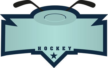 hockey team vector template logo design