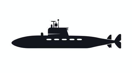 Submarine Icon or Submarine Vector Icon On White background