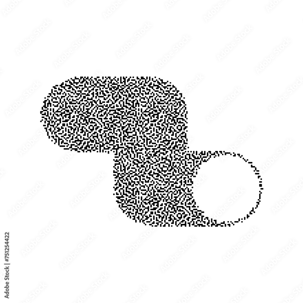 Aufkleber abstract dithering vector shapes objects illustrator forms