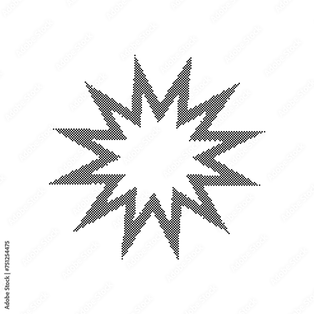 Aufkleber abstract dithering vector shapes objects illustrator forms