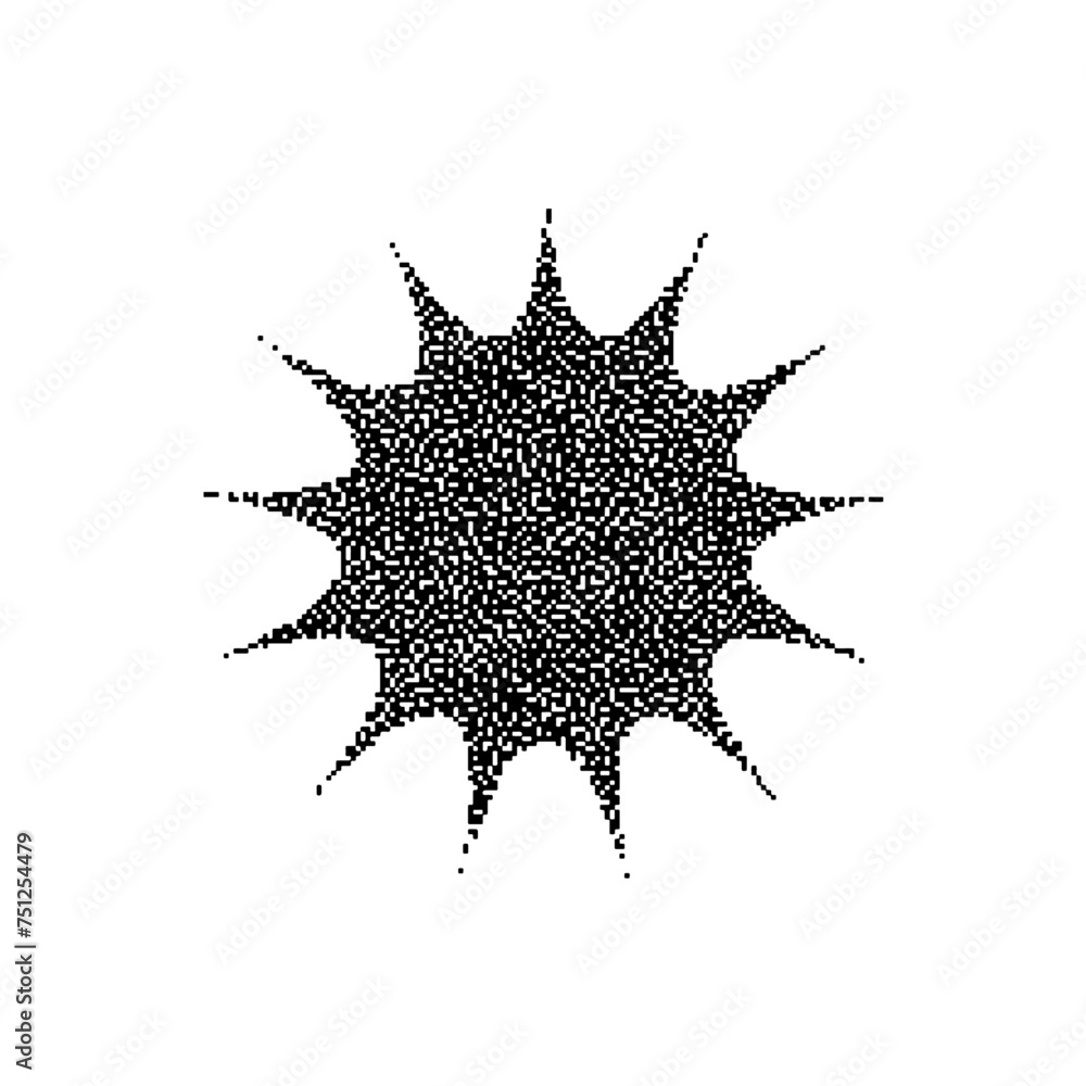 Aufkleber abstract dithering vector shapes objects illustrator forms