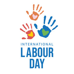 Obraz premium International Labour Day vector design template good for celebration usage. vector eps 10. flat design.