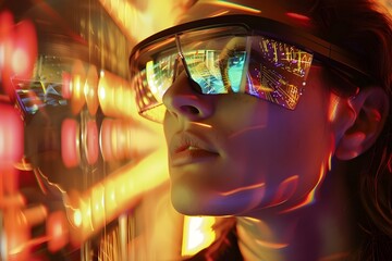 Quantum Reality Overlay Glasses for Augmented Reality