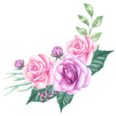 Rose Frame Bouquet
