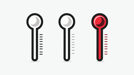 Thermometer vector icon.