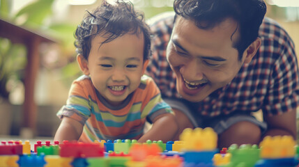 遊んでいる子供と親　ファミリーイメージ