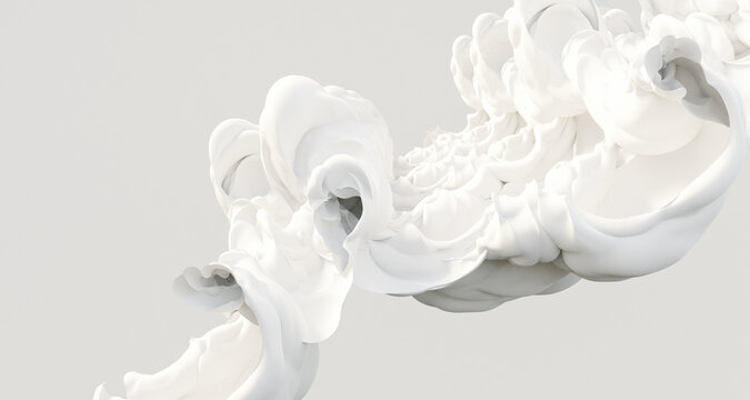 White abstract shape