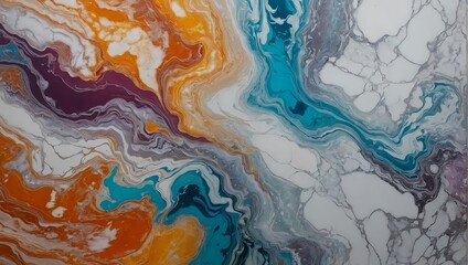 Marble pattern image, beautiful, simple, rainbow colors, clear and clear, suitable for making wallpaper.