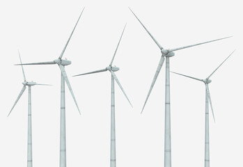 Windkraftanlagen, Freisteller - 751265893