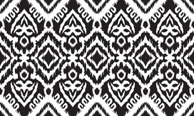 Hand drawn  Ethnic ikat seamless pattern, African style, Abstract vector, Chevron embroidery, Paisley embroidery, Navajo aboriginal pattern, Aztec and tribal motifs, geometric pattern.