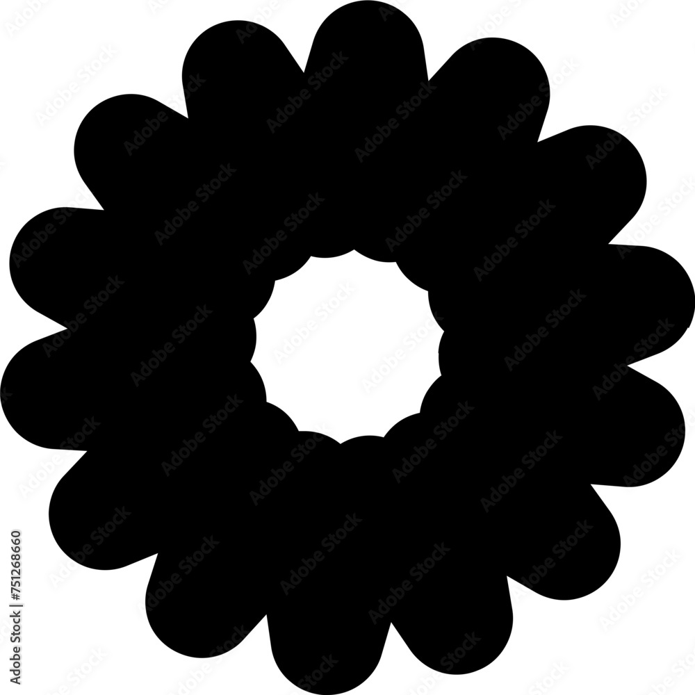 Poster abstract vector shape object flower star pattern