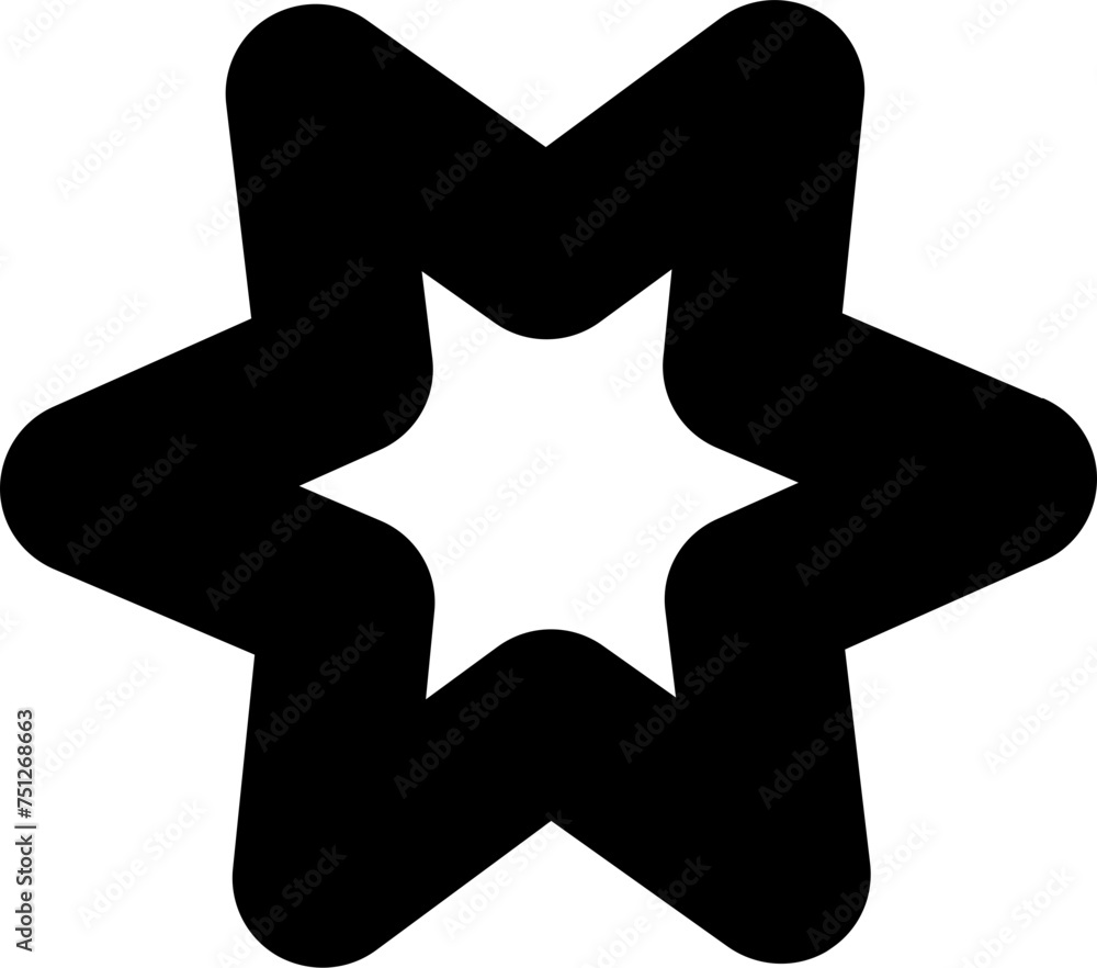Poster abstract vector shape object flower star pattern