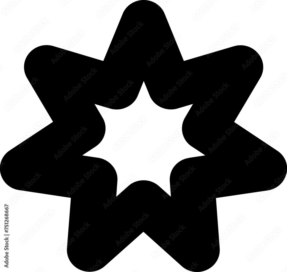 Poster abstract vector shape object flower star pattern