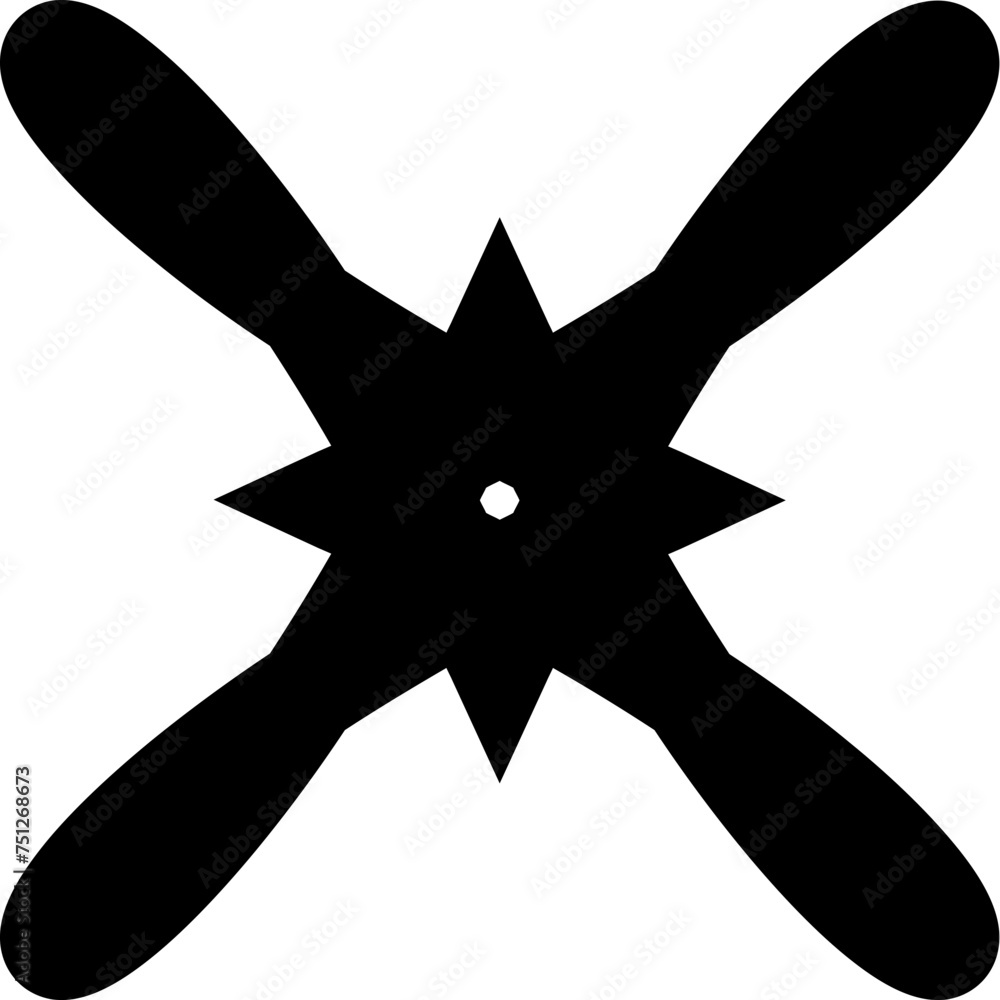 Poster abstract vector shape object flower star pattern