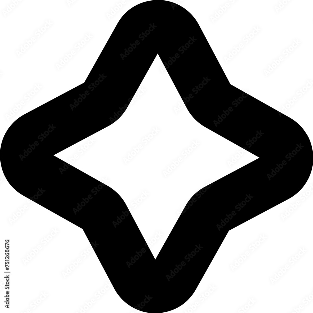 Poster abstract vector shape object flower star pattern