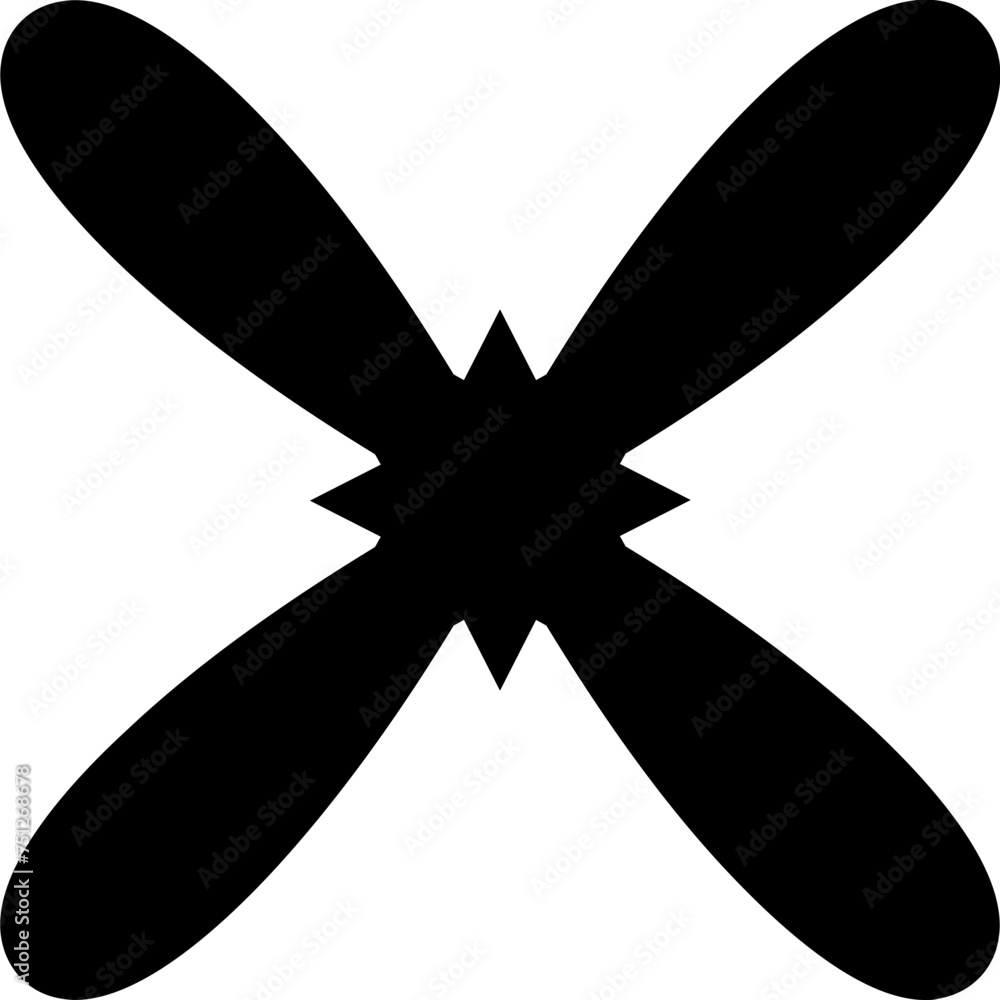 Poster abstract vector shape object flower star pattern
