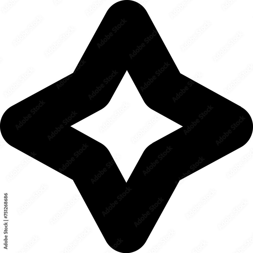 Poster abstract vector shape object flower star pattern