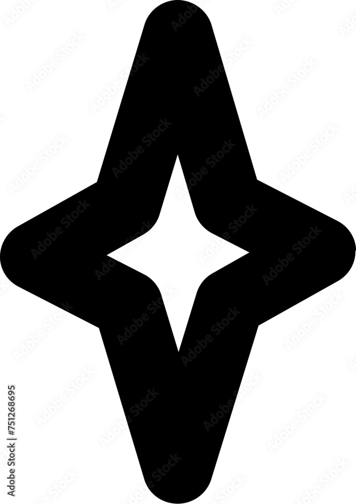 Poster abstract vector shape object flower star pattern
